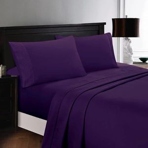 ⭐️SALE⭐️King 4pc Purple Bedsheets
